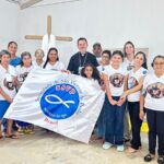 Dom Agamenilton presidiu Santa Missa na Aldeia dos Tapuias, em Waldelândia, por ocasião do Tríduo da Padroeira